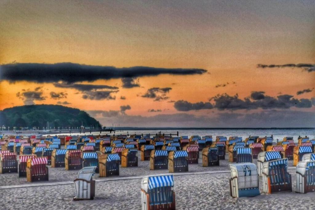 Obj 84 Meerblick Fewo für 2 bis 3 Personen strandnah, WLAN Lübeck Exterior foto