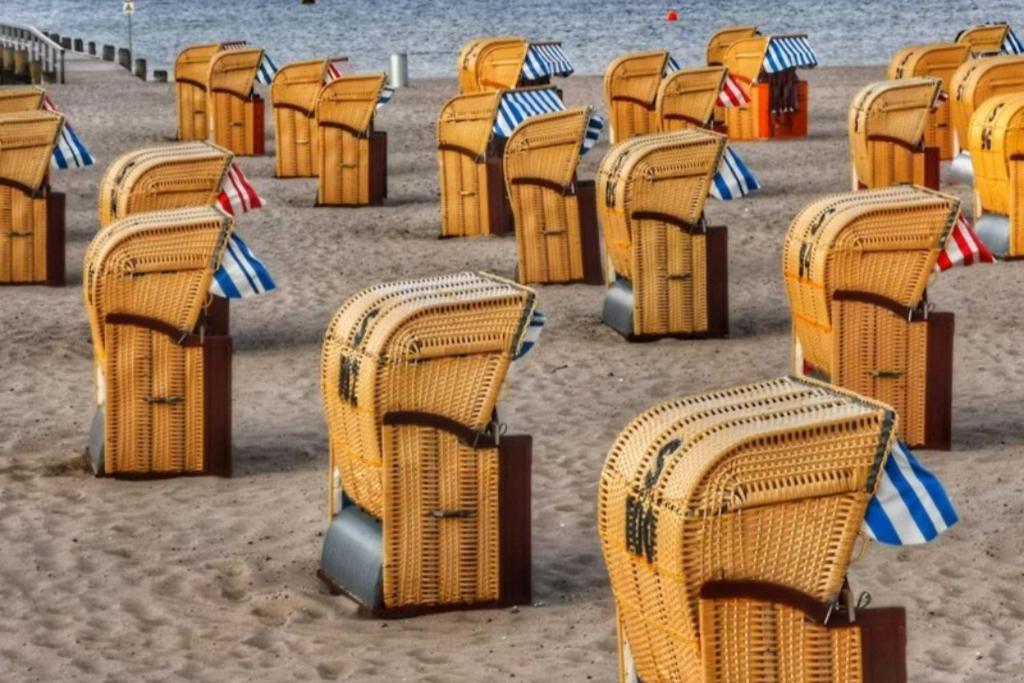 Obj 84 Meerblick Fewo für 2 bis 3 Personen strandnah, WLAN Lübeck Exterior foto